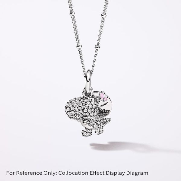 

chains dinosaur dino necklace, Silver