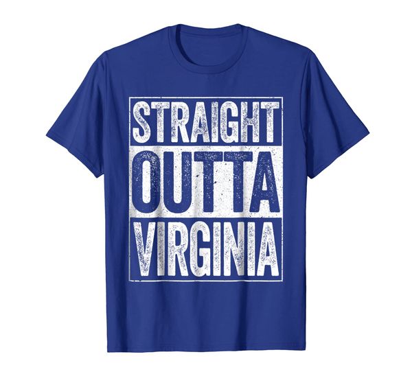 

straight outta virginia t-shirt va state gift shirt, White;black