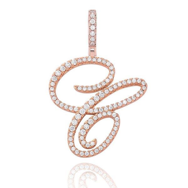

pendant necklaces lucky sonny rose gold color 26 initial necklace hip hop fancy letters alphabet women men kolye collier bijoux, Silver