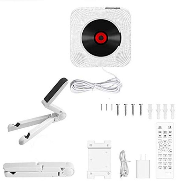 

& mp4 players cd player bluetooth fm radio wall mounted usb mp3 led display with remote control built-in hifi speaker