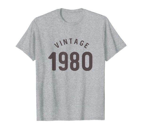 

vintage 1980, birth year, birthday shirt t-shirt, White;black
