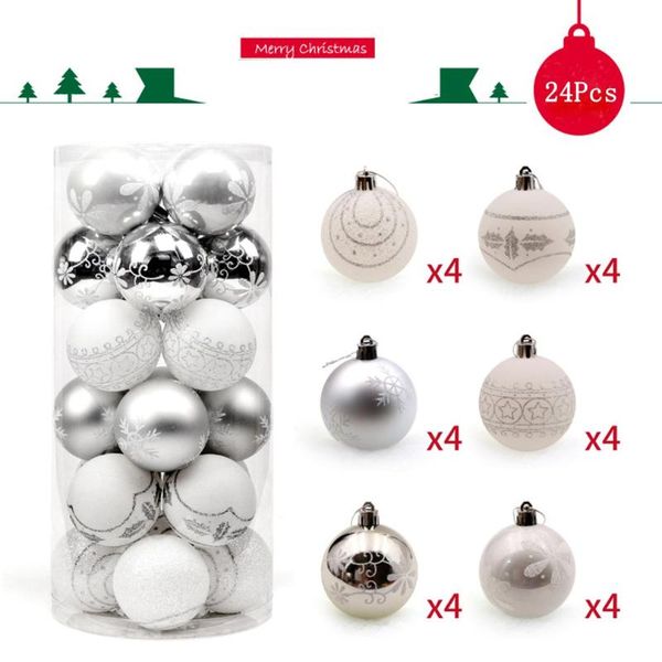 

party decoration 24pcs/bucket 6cm christmas tree ball baubles wedding hanging ornament household