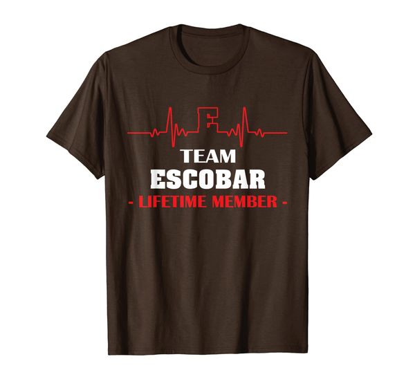 

team escobar lifetime member family youth kid shirt 1kmo, White;black
