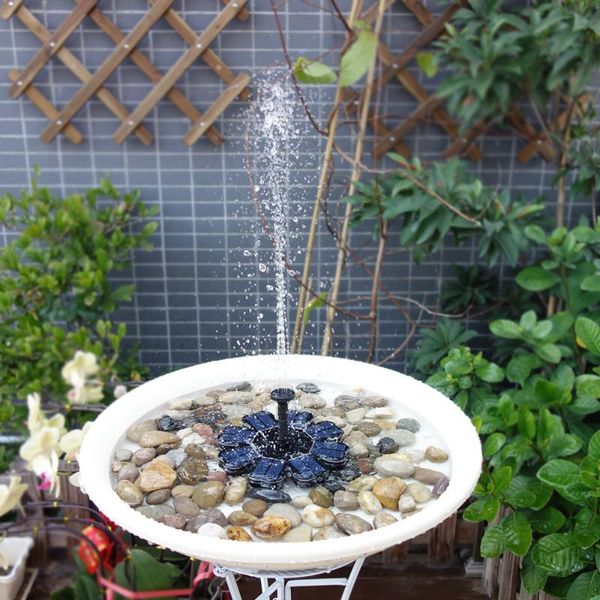 

1.6w floating solar fountain garden water pool pond decoration panel powered pump decor decorations