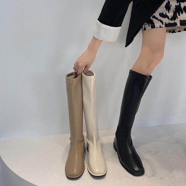 

boots 2021 winter fashion thigh high women style over-the-knee women's shoes high-heeled black