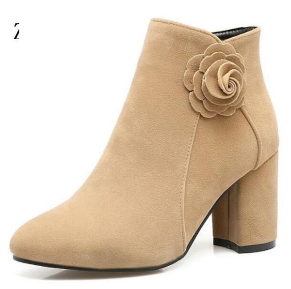 

boots winter fashion shoes woman zapatos mujer ladies girls women pumps high heels ankle wedding size 22-62 g61126, Black