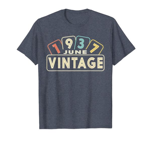 

retro vintage born in june 1937 awesome 82 yrs years old, White;black