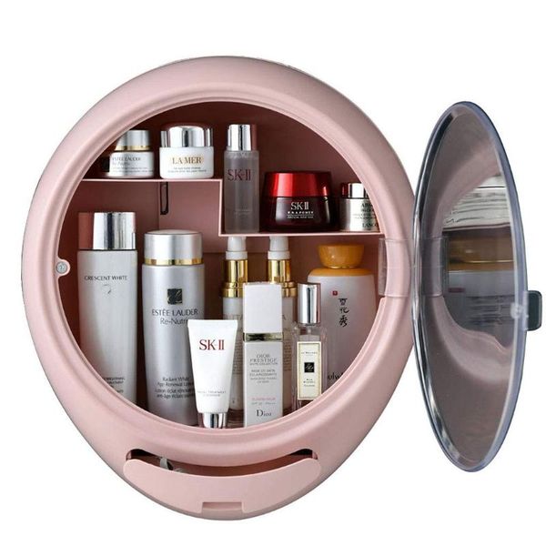 

storage boxes & bins bathroom wall-mounted makeup organizer box waterproof large-capacity partition shelf holder for cosmetics