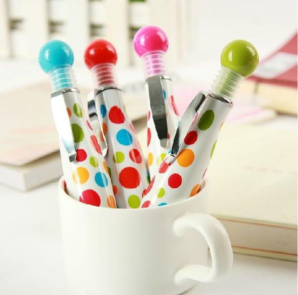 

ballpoint pens 50pcs kawaii pen creative bowling for school office writing supplies cute fat promotion gift stationery bulk, Blue;orange