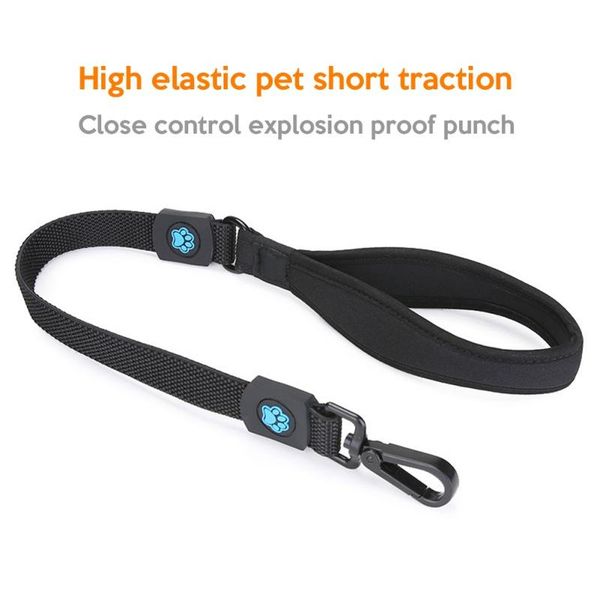 

pet dog leash high elastic short traction rope polyester explosion-proof rush harnesses leads for medium dogs supplies collars & leashes