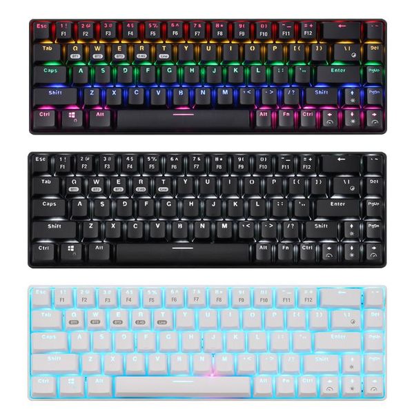 

xm-rf68 mechanical keyboard 68-key multi device 3 mode bluetooth + 2.4ghz wireless wired for desklapcomputer keyboards
