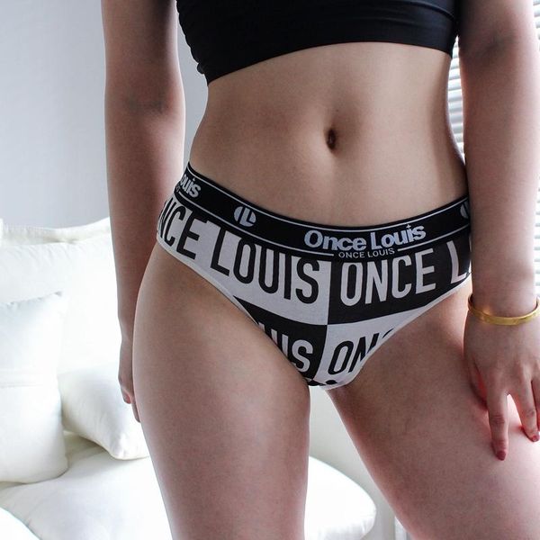 

women's panties sp&city sports letter cotton underwear for women low wasit fitness breathable seamless intimate briefs lingerie, Black;pink