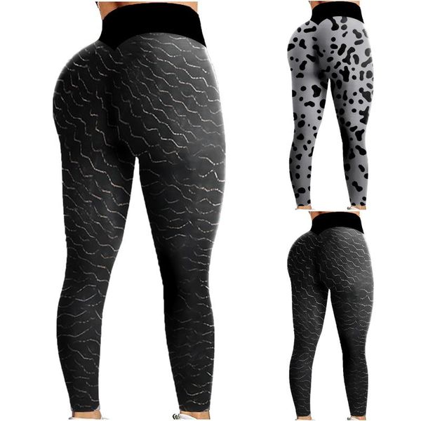 

high waist tights sport leggings lift hip polka dot yoga pants absorbent and breathable tight fitness running gym outfit