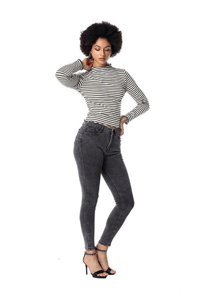 

women's jeans arrival summer style female fashion black solid skinny high waist night club denim pencil pants leyz, Blue