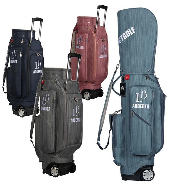 

golf bags men and women's fashion bag pull rod with pulley standard equipment