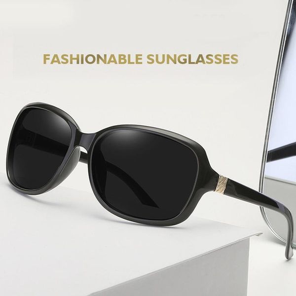 

sunglasses polarized for driving fashion 2021 summer mirror lenses retro rectangle decorative square women's male glasses, White;black