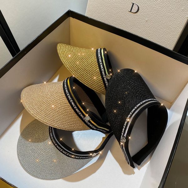 

summer children's gold mini daisy straw fashionable outdoor sunscreen and sunshade hollow hat, Yellow