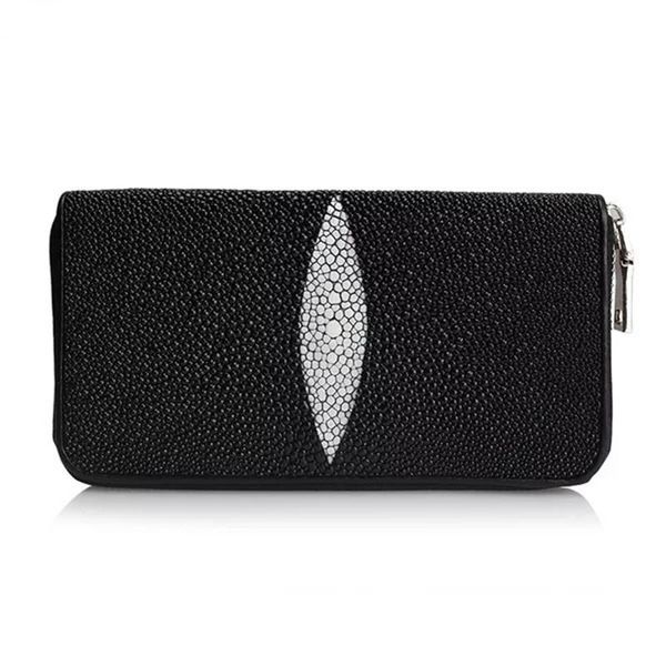 

wallets classical black white authentic real skin women men long clutch wallet genuine exotic leather female male card purse, Red;black