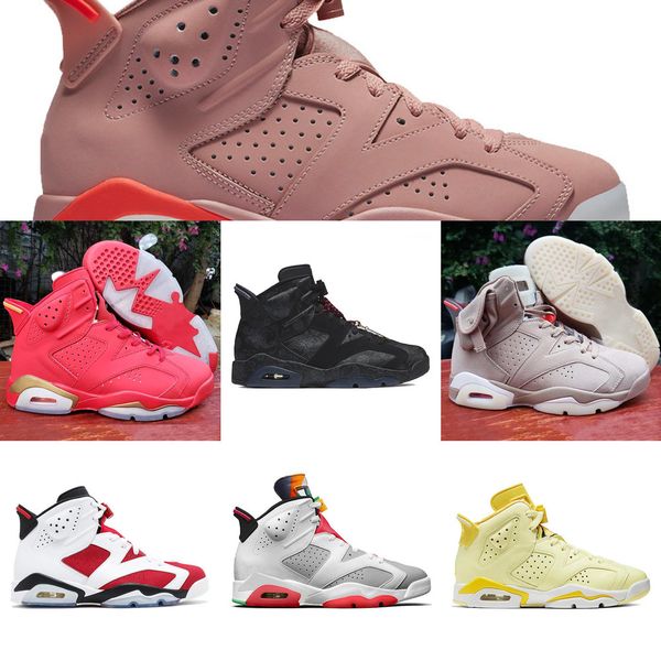 

2021 carmine 6s jumpman 6 men basketball shoes travis cactus jack pink vi singles day floral hare smoke grey mens womens sneakers trainersjd