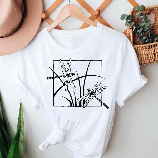 

women's t-shirt women summer tshirts fashion travel ladies office cute cartoon short sleeve clothes stylish t lady print sweet tee, White