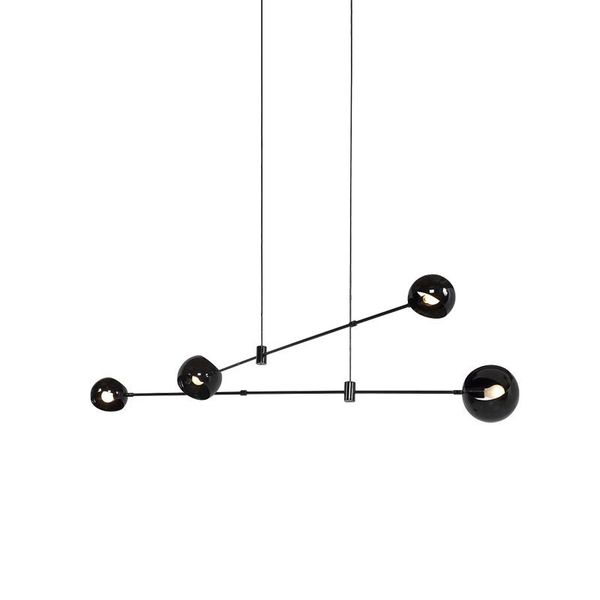 

pendant lamps nordic minimalist chandelier creative personality bright black bedroom duplex villa living room dining