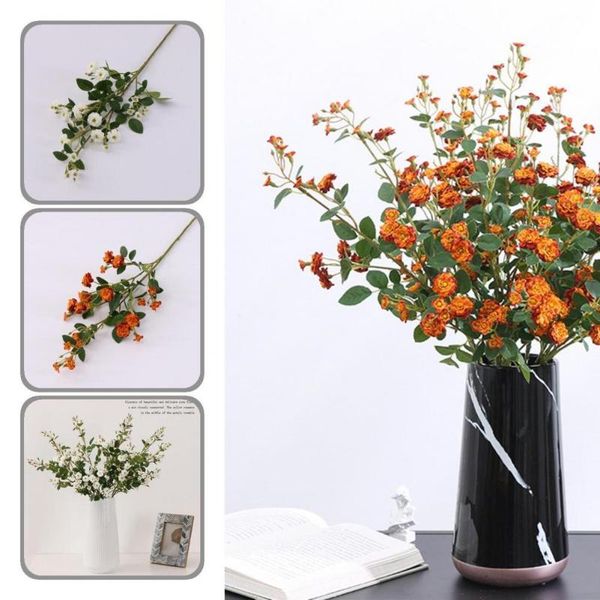 

decorative flowers & wreaths faux silk small rose artificial simulated flower for yard