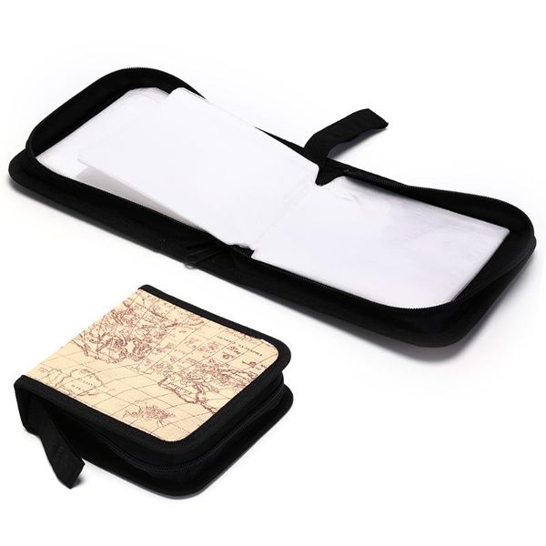 

storage bags 40 sheets disc carry box holder package car dvd cd bag organizer protective cover home map stripe