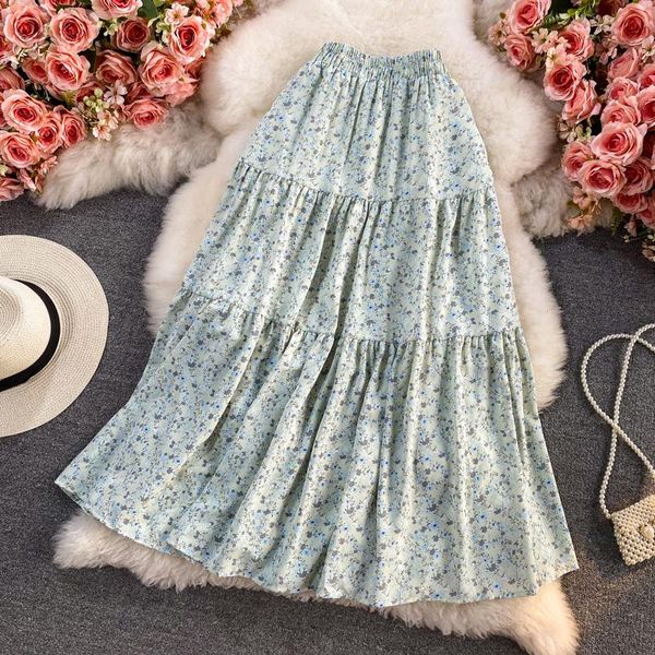 

skirts 2021 fashion women's clothing floral womens long skirt, Black