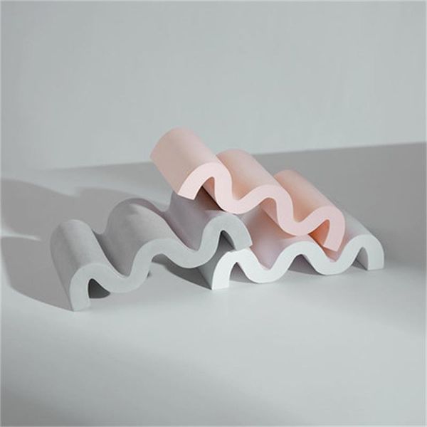 

other home decor nordic concrete soap holder morandi color cement soaps support case plate dish tray jewelry organizer bathroom ornament
