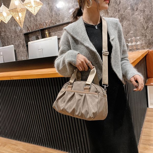 

handbag women's oxford cloth pleated versatile casual messenger