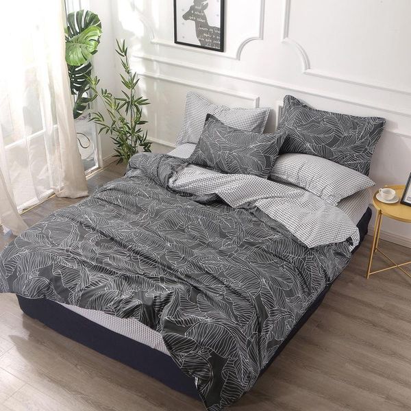 

bedding sets stylish simplicity fashion set quilt duvet cover pillowcase cartoon teens flat bed sheet home textile
