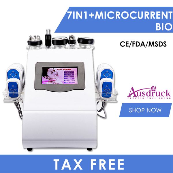 

new model 40k cavitation microcurrent bio eye vacuum rf ultrasonic slimming wrinkle removal radio frequency body face skin tighten beauty eq