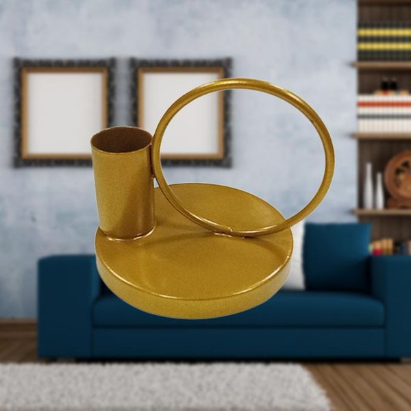 

candle holders base rod tray simple creative wrought iron shelf candlelight stand home deskdecoration