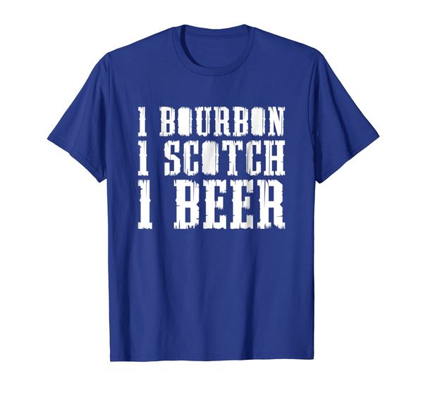 

'1 Bourbon Scotch Beer' Cool Bourbon Day Whiskey Shirt, White;black