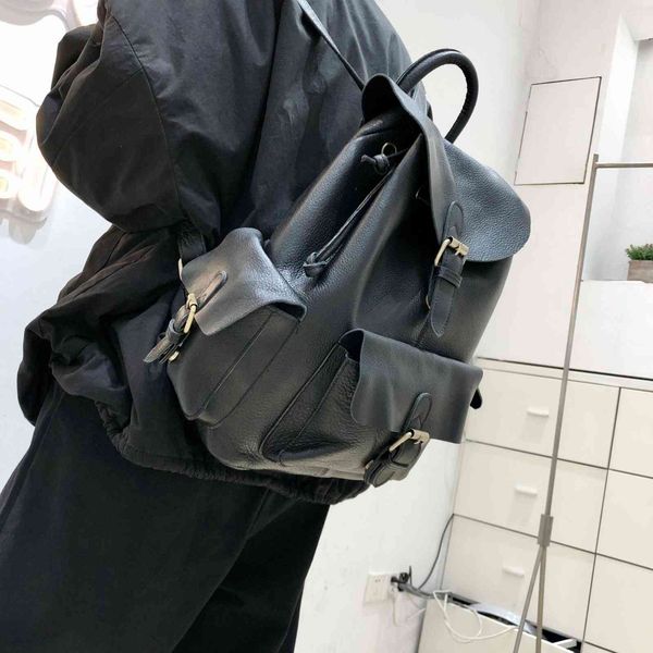 

men's and women's styles of handmade leather backpack black friday 6r9h