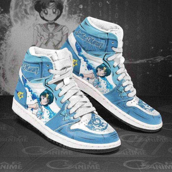 

sailor moon sneakers sailor mercury anime shoes mn11
