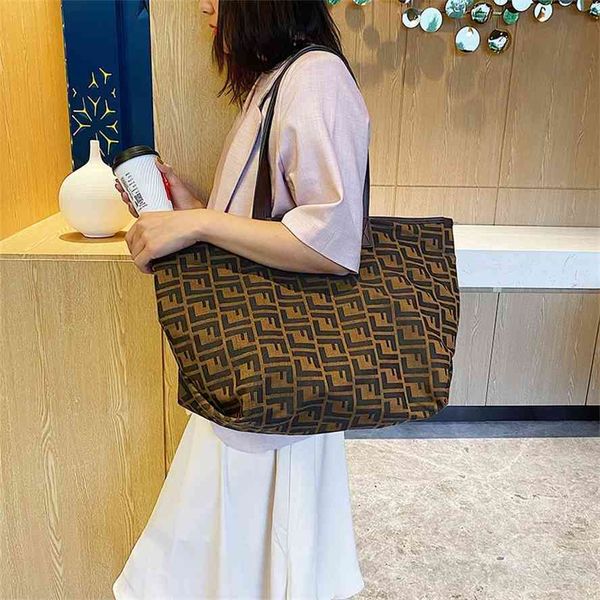 

2020 new satchel korean fashion printing women's handbag large capacity canvas tote bag