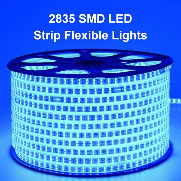 

strips 220v led strip light smd 2835 120leds/m flexible outdoor waterproof neon tape with power plug 1m 10m 15m 20m