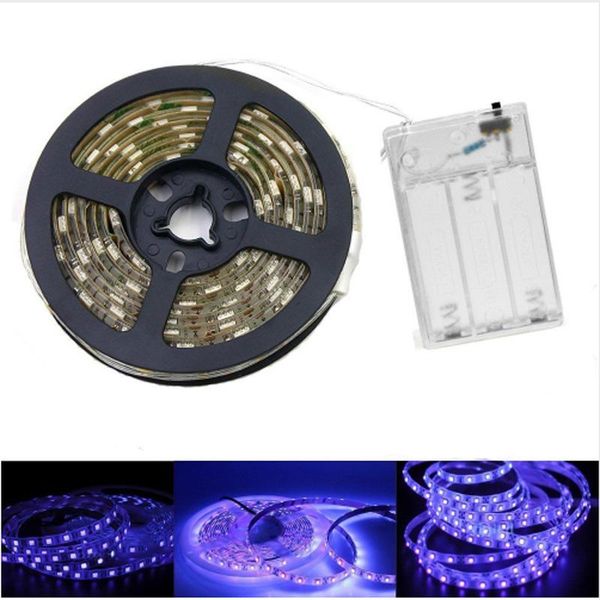 

strips dc5v usb smd uv led flexible diode tape lamp no waterproof ip30 30leds/m ultraviolet strip light with 0.5m wire