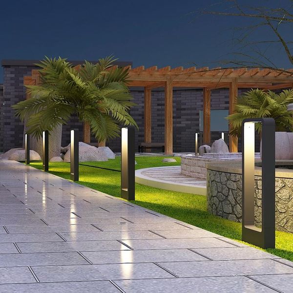 

led lawn light outdoor waterproof landscape community garden courtyard villa grassland road lights lamps