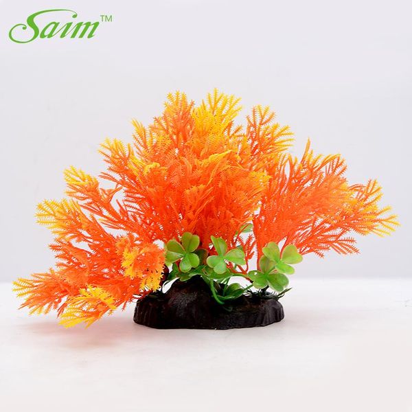 

saim underwater aquarium plants artificial plant grass fish tank accessories decor acquario plastic ornament decorations
