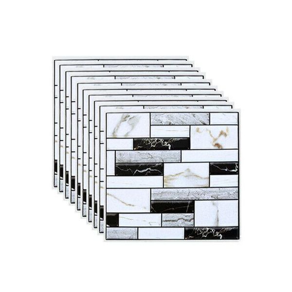 

wall stickers 10 pcs tile sticker home bathroom kitchen brick 3d decor art backsplash decoration 30x30cm
