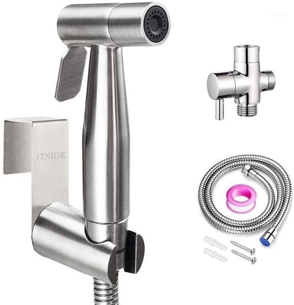 

bathroom shower sets handheld bidet sprayer for toilet cloth diaper portable pet stainless steel water attachment1