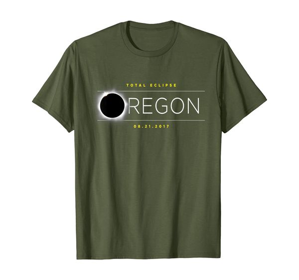 

us total eclipse august 21 2017 oregon tshirt, White;black
