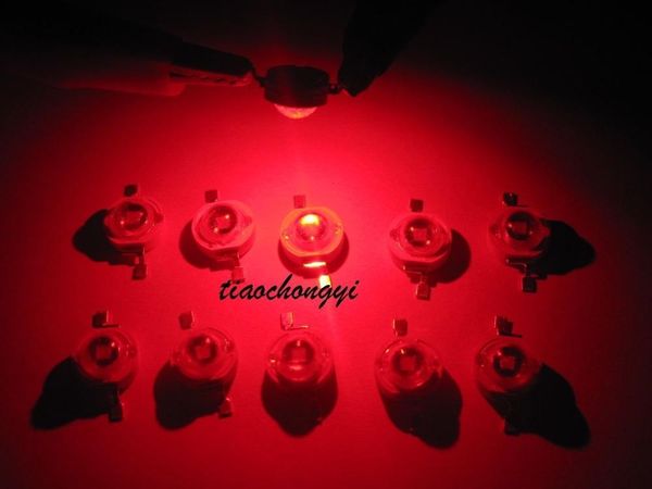 

50pcs 3w red 620nm-625nm 700ma 2.2-2.4v led high power lamp strips