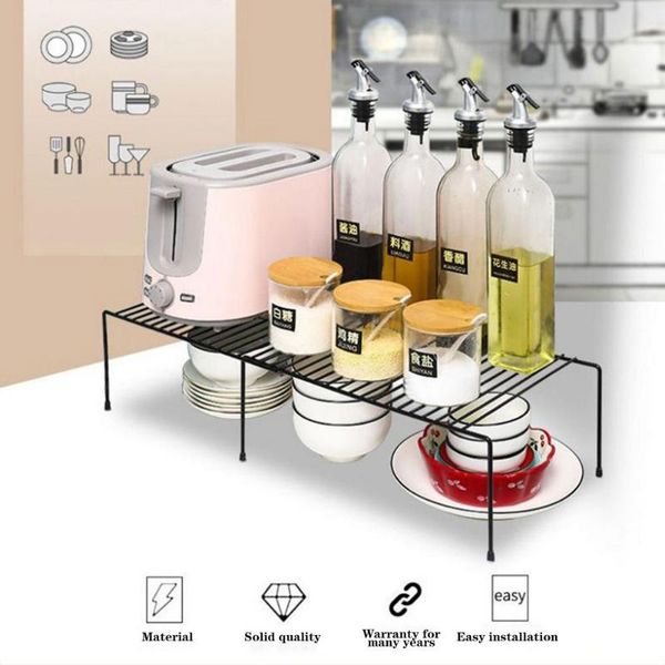 

hooks & rails kitchen storage seasoning rack shelf expandable cabinet organizer multi-functional space-saving
