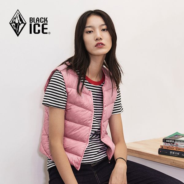 

vests f8192 women's veet vt, close fitting inner bladder, light down et and warm vt, Black;white