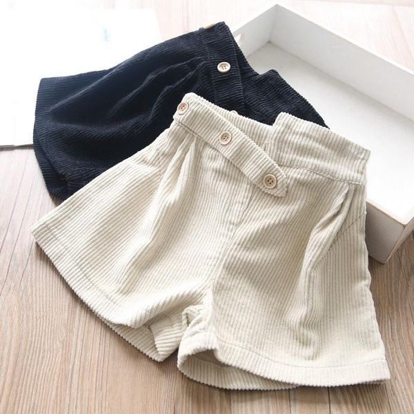 

shorts 2021autumn baby girls corduroy wholesale girl, Black