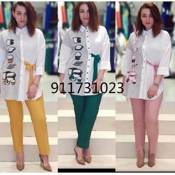 

ethnic clothing 2 piece set african clothes for women 2021 dashiki print shirt blouse pants suit autumn loose casual ladies outfits, Red