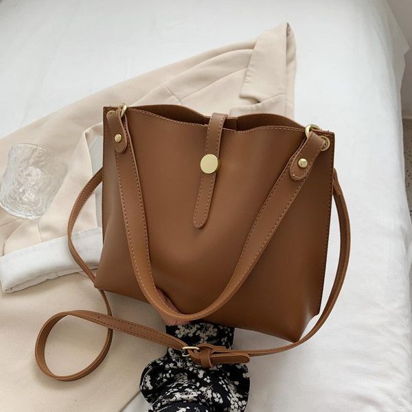 

evening bags women's crossbody bag shopper totes trend 2021 fashion korean pu leather solid simple female shoulder woman handbag